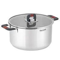 Кастрюля Rondell Stripes RDS-1638 5.2л d=24см (с крышкой) стальной