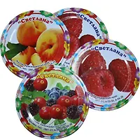 Крышки металлические 1-82 литограф штучно 50шт/уп (полноцветная печать) г.Крымск - 4,56