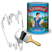 Эмаль ПФ-115 белая 1,9 кг. "КАЗАЧКА"