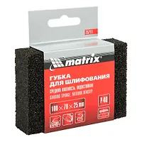 Губка для шлифования, 100 х 70 х 25 мм, средняя плотн., P 40// Matrix арт.75711