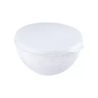 Миска Granite Полимербыт с крышкой 1л белый С69402