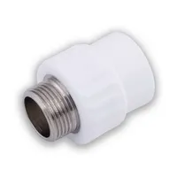 Муфта переходная с нар. резьбой  20 x 3/4" (100/25) (Valfex) БЕЛАЯ
