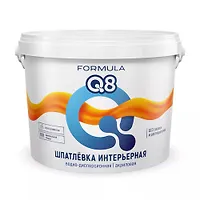 FORMULA Q8 ИНТЕРЬЕРНАЯ Шпатлёвка акриловая водно-дисперсионная БЕЛАЯ 1,5 кг.