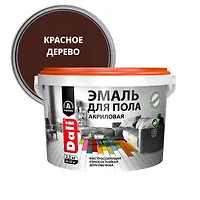 Эмаль для пола акриловая, красное дерево, 2,2 кг "DALI" (65136)