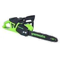 40В Цепная пила Greenworks аккумуляторная 40 см б/щ 2000 Вт (без АКБ И ЗУ) 2008807