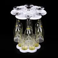 Мини-Бар 12пр. арт.1502-НГ (Крокус) Нацвет,гравировка.Желтый