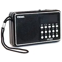 Радиоприемник "Сигнал РП-221", FM 88-108МГц, акб 400mA/h, USB/microSD, дисплей