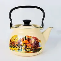Чайник цил. с мет.дужкой 43204-122/6-У4 3л (слоновая) Старая мельница
