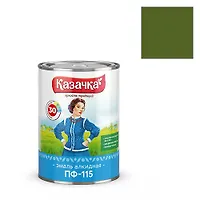 Эмаль ПФ-115 хаки 0,9 кг. "КАЗАЧКА"