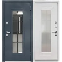 Дверь металлическая климатическая Ferroni Luxor Termo 7 Букле Графит 960 правая