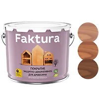Покрытие Faktura защитно-декоративное для древесины рябина (9 л. Ярославль)