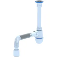 Сифон АНИ 1 1/4 "* 40 с гибкой трубой 40 х 40 х 50 (С1015)
