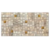 Панель ПВХ Grace Мозаика Мрамор с золотом 960 х 480 мм