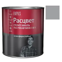 Грунт-эмаль по ржавчине алкидная 2,7 кг. "РАСЦВЕТ" серая (5229)