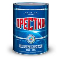 Эмаль ПФ-115 (Белая 0,9 МАТОВАЯ кг) (14шт в кор) "ПРЕСТИЖ"