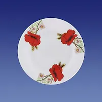 Тарелка мелкая 175мм, гр. 8, Красные маки (КубаньФарфор)