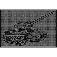 Коврик резиновый "Танк" (600х900 мм) черный тип. КА 67-3 РТИ