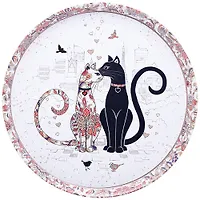 Поднос сервировочный agness "Парижские коты" 33*2,1 см 898-040