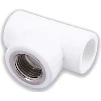 Тройник переходной с внутр. резьбой 25х1/2"х25 (60/15) (Valfex) БЕЛЫЙ