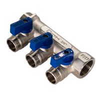 Коллектор 3 вых. шар.кран н/р 3/4"х1/2" СТМ (20 шт.)