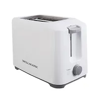 Тостер WILLMARK WTS-9218P (800 Вт.,7 степ.обжар.,2 отдела,поддон для крошек, центр. тостов) (Белый)