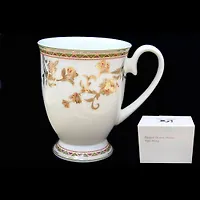 Кружка ЗОЛОТОЙ ЦВЕТОК в под.уп.(х36) Костяной фарфор арт.145-108