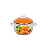 Кастрюля шаровая 2 л, белоснежная, Orange, 6RH161M