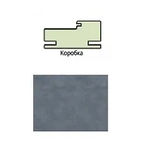 Коробочный брус Эко шпон 70*28*2070 с пазом под добор _телескоп с уплот. Бетон Графит Леском