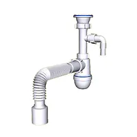 Сифон АНИ 1 1/2"* 40 с отводом ст. м с г/тр (С0310)