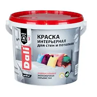 "DALI" краска акриловая интерьерная-стены-потолки белоснежная 5 л. (20912)