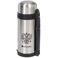 Термос DANIKS нерж 1,5л серебристый, универс SL-150GX