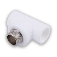 Тройник переходной с нар. резьбой 25х1/2"х25 (60/15) (Valfex) БЕЛЫЙ