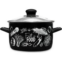 Глубокая кастрюля с стекл. крышкой, мет. ручки,Овощи,Стандарт,365149,5,0,20