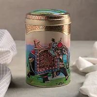 Банка для сыпучих продуктов "Индийский слон 2" круг d=10 см, h=14,5 см, V= 1,1 л арт.4704944 г.Екате
