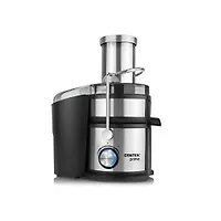 Соковыжималка Centek CT-1214 (черный, сталь) 1500Вт, 2 скор., стакан 1100мл, горловина 85мм