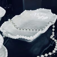 Прямоугольное блюдо 32см МАРИНЕТ с ручками в под.уп.(х12)Фарфор арт.305-254