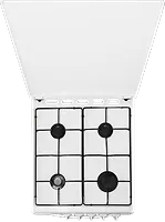 Газ. плита мод. ЛАДА NOVA RG 2427 W(4-х конф.мет.кр.эл.розж.подсв.еврогорелки.)(487)