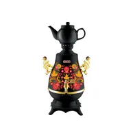 Самовар Centek CT-0092В (Черный + рисунок + золото) 4л, 2300Вт, поддержка темп. керамич. заварник