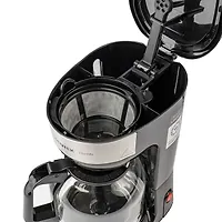 Кофеварка Centek CT-1147 (черн/сталь) капельная 900Вт, 1800мл, капля стоп, подогрев, съемный фильтр