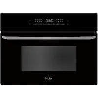 Встраиваемая комбинированная пароварка с СВЧ Haier HMX-BDC399B, черная