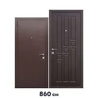 Дверь мет. Гарда mini  венге  860*1800 левая  