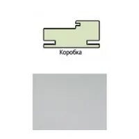 Коробочный брус Эко шпон 70*32*2070 с пазом под добор телескоп с уплотнителем Белый софт Леском