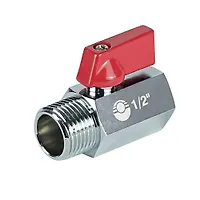 Кран шаровой MINI Valfex ВР1/4"хНР1/4" никелированный (160/20) К