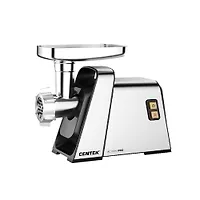 Мясорубка Centek CT-1618 <2100Bт> реверс, V8, стальной коннектор, алюм.лоток, насадки колбас и кеббе