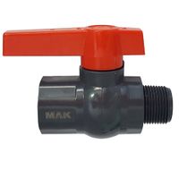 Кран шаровой  3/4" п/м ручка полипропиленовый из АБС - пластика 473 MAK