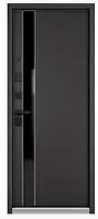 MASSIV MP (Черный муар металлик(порог),D-5, МДФ Графит софт Sist-3 Lakobel Black) 2050х860 левая