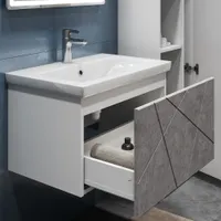 Тумба Vigo Geometry 700-0-1 подвесная, бетон (под умывальник Como-70)