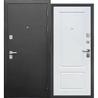 Дверь Ferroni Толстяк букле черный белый ясень 860 правая