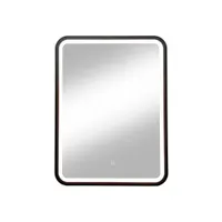 Зеркало Континент Enjoy Black Led 600х800 с холодной подсветкой, с сенсором