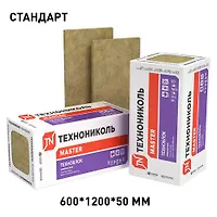 Минвата из Базальта "ТЕХНОблок СТАНДАРТ" (1200х600х50)8шт./0.288м3/5,76м2/Плот-ть 40-50(кг/м3)368218